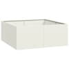 vidaXL taimekast valge 100x100x40 cm, teras