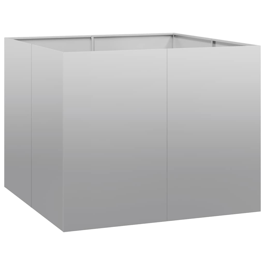 vidaXL Truhlík 100x100x80 cm pozinkovaná ocel