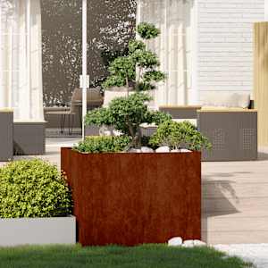 Planter Rusty 100x100x80 cm Vremensko odporno jeklo