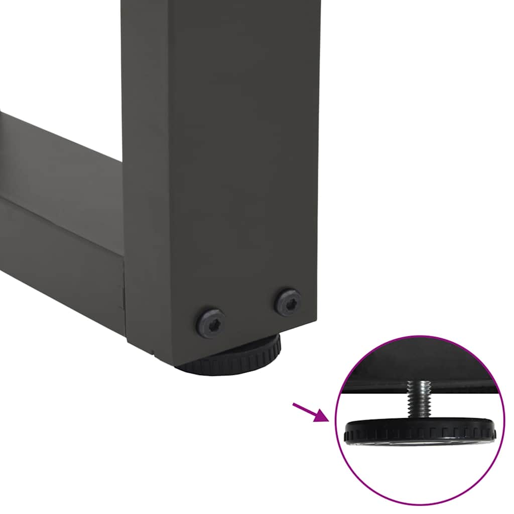 Eettafel 320x120x74 cm ovaal massief eikenhout lichtbruin image 11