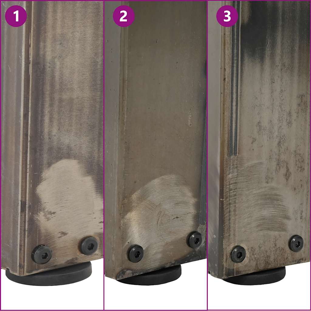 Eettafel 320x120x74 cm ovaal massief eikenhout lichtbruin image 12