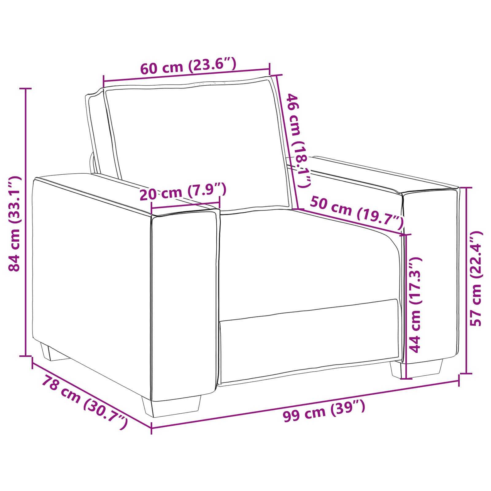 Set pohovek 3 pcs Béžová 220 x 80 x 84 cm Lněná směs - obrázek 12