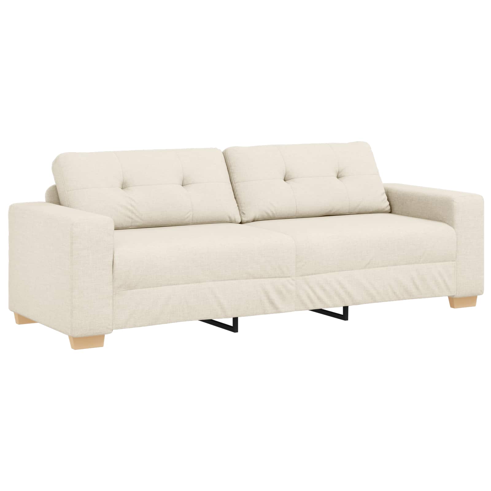 Dīvāns 3 pcs Bēša Lina maisījuma audums