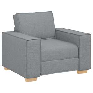 Pohovka 3 pcs Světle šedá 220 x 80 x 84 cm Lněná směs - obrázek 4