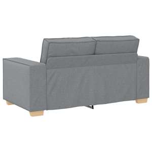 Pohovka 3 pcs Světle šedá 220 x 80 x 84 cm Lněná směs - obrázek 8
