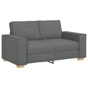 Pohovka 3 pcs Tmavě šedá 220 x 80 x 84 cm Lněná směs - obrázek 5