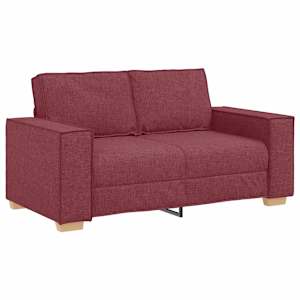 Pohovka 3 pcs Víno Červené 220 x 80 x 84 cm Lněná směs - obrázek 5