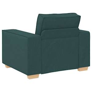 Pohovka 3 pcs Tmavě zelená 220 x 80 x 84 cm Lněná směs - obrázek 7