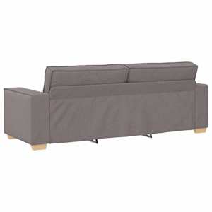 Pohovka 3 pcs Taupe 220 x 80 x 84 cm Lněná směs - obrázek 9