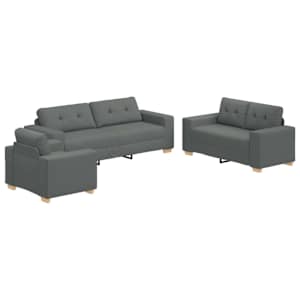 vidaXL Diivan 3 tk Tumehall Lina-segu kangas