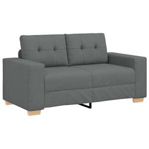 Pohovka 3 pcs Tmavě šedá 221 x 80 x 80 cm Lněná směs - obrázek 4