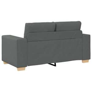 Pohovka 3 pcs Tmavě šedá 221 x 80 x 80 cm Lněná směs - obrázek 8