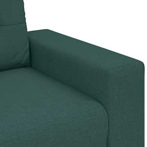 Pohovka 3 pcs Tmavě zelená 221 x 80 x 80 cm Lněná směs - obrázek 10