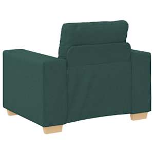 Pohovka 3 pcs Tmavě zelená 221 x 80 x 80 cm Lněná směs - obrázek 7