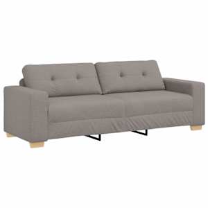 Pohovka 3 pcs Taupe 221 x 80 x 80 cm Lněná směs - obrázek 5