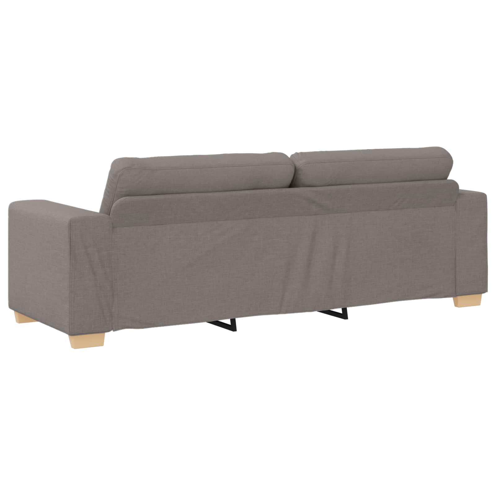 Pohovka 3 pcs Taupe 221 x 80 x 80 cm Lněná směs - obrázek 9