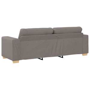Pohovka 3 pcs Taupe 221 x 80 x 80 cm Lněná směs - obrázek 9