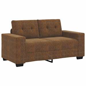 Pohovka 3 pcs Hnědá 221 x 80 x 80 cm Lněná směs - obrázek 5