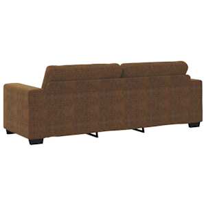 Pohovka 3 pcs Hnědá 221 x 80 x 80 cm Lněná směs - obrázek 9
