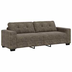 Pohovka 3 pcs Tmavě šedá 221 x 80 x 80 cm Lněná směs - obrázek 6