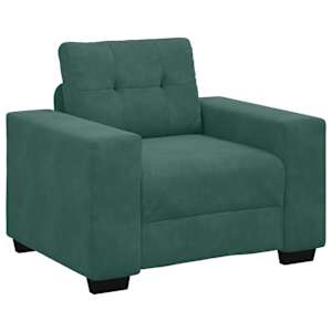 Set pohovek 3 pcs Tmavě zelená 221 x 80 x 80 cm samet - obrázek 4