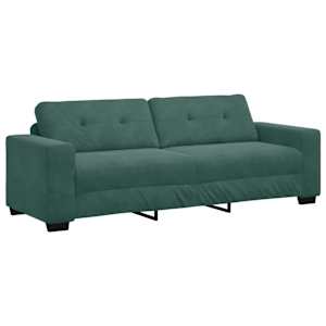 Set pohovek 3 pcs Tmavě zelená 221 x 80 x 80 cm samet - obrázek 6