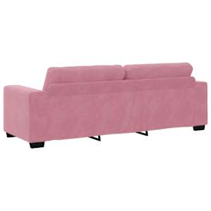 Set pohovek 3 pcs Růžová 221 x 80 x 80 cm samet - obrázek 9