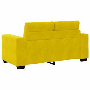 Set pohovek 3 ks Žlutá samet - obrázek 8