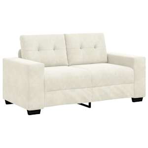 Set pohovek 3 pcs Krémová 221 x 80 x 80 cm samet - obrázek 5