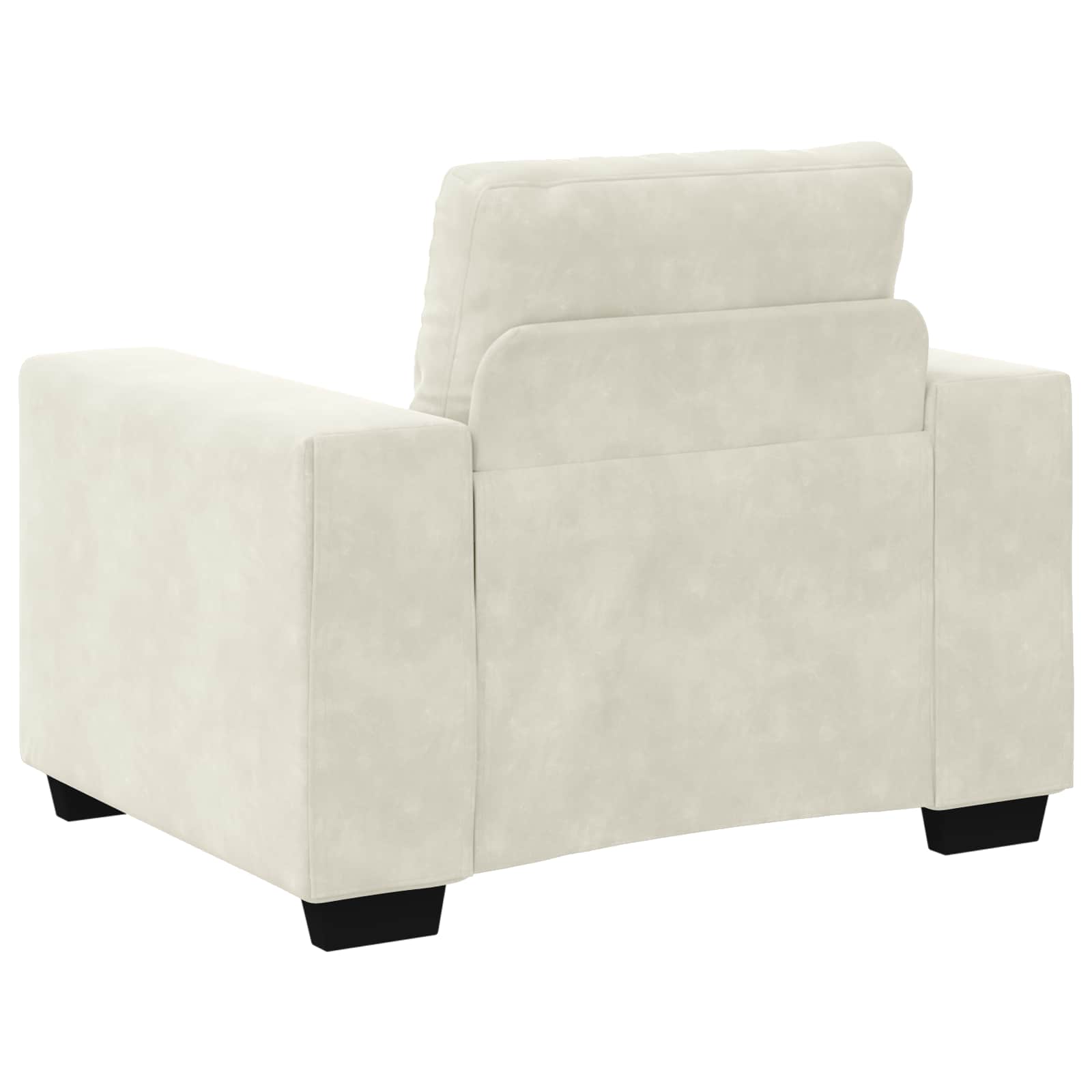 Sofa Set 3 Stk. Creme Samt – Ansicht 7