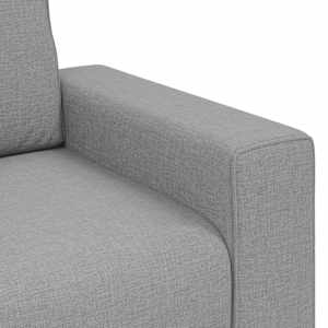 3dílná sedací souprava s poduškami obláčkově šedá textil - obrázek 9