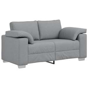 Pohovka 3 pcs Světle šedá 219 x 80 x 82 cm Lněná směs - obrázek 5