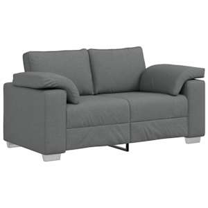 Pohovka 3 pcs Tmavě šedá 219 x 80 x 82 cm Lněná směs - obrázek 5