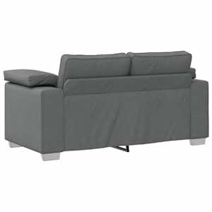 Pohovka 3 pcs Tmavě šedá 219 x 80 x 82 cm Lněná směs - obrázek 8