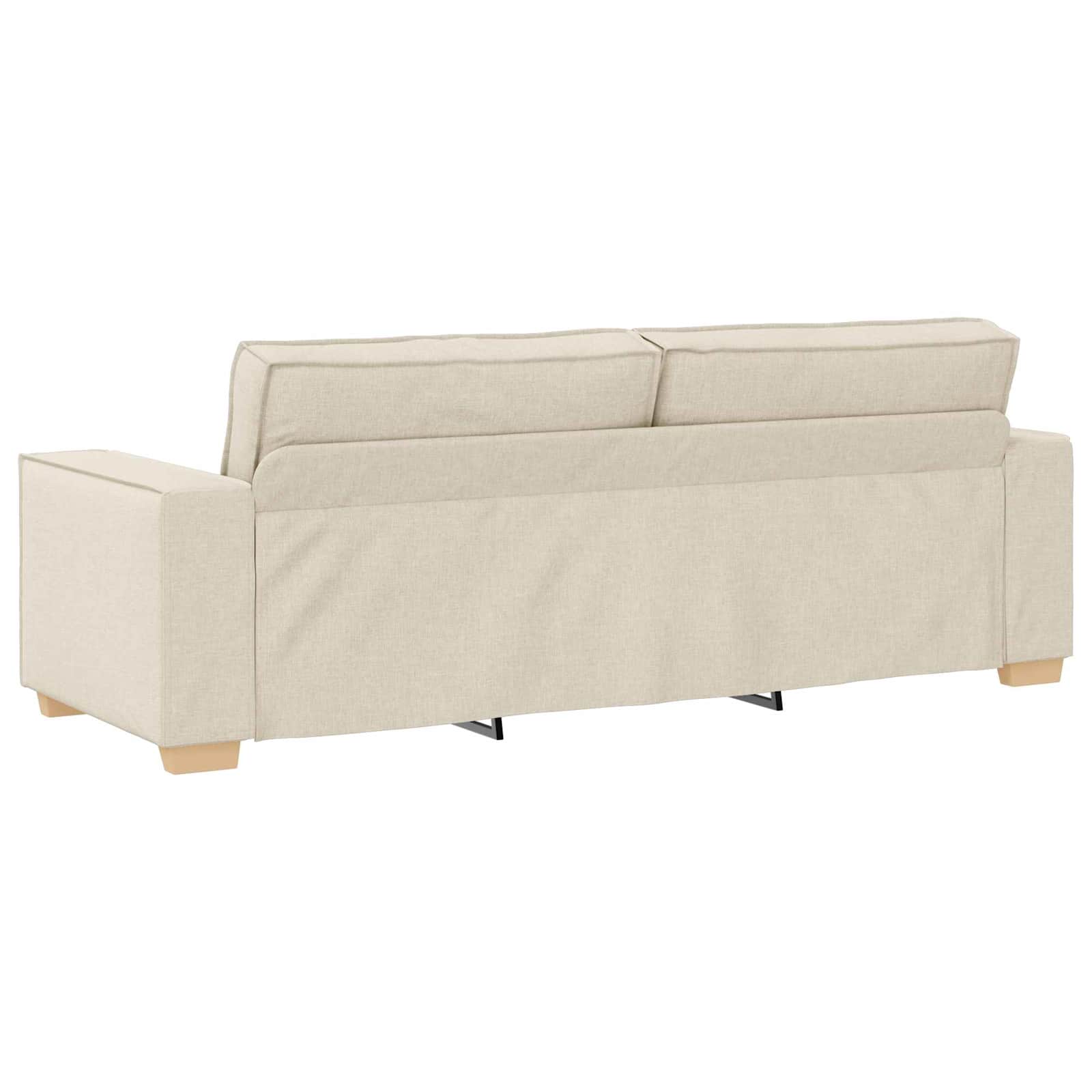 Kavč 2 pcs Bež 220 x 80 x 84 cm Mešanica lanenega blaga - slika 7