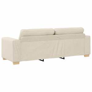 Pohovka 2 pcs Béžová 221 x 80 x 80 cm Lněná směs - obrázek 6