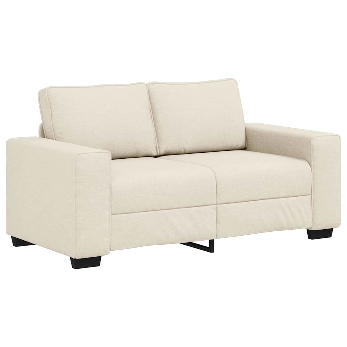 Sofa 2 stk. Beige Linned-blandet stof - Billede 4
