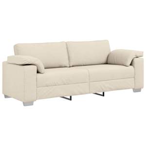 Pohovka 2 pcs Béžová 219 x 80 x 82 cm Lněná směs - obrázek 6