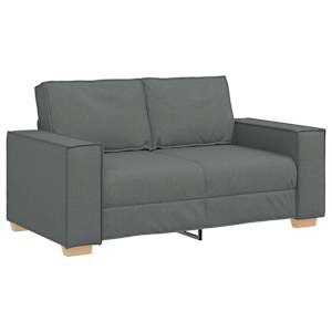 2dílná sedací souprava s poduškami tmavě šedá textil - obrázek 4