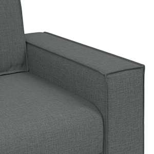 2dílná sedací souprava s poduškami tmavě šedá textil - obrázek 8