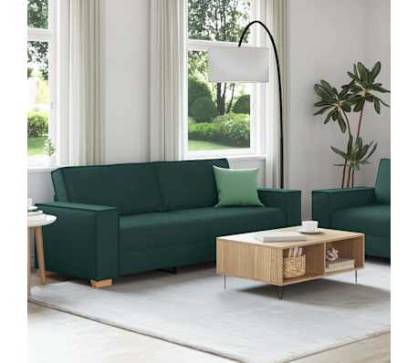 vidaXL 2-cz. komplet wypoczynkowy z poduszkami, ciemnozielony, tkaniną