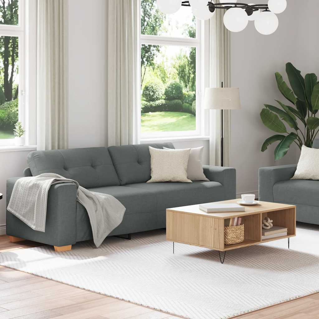 Thumbnail - vidaXL 2-teiliges Sofa-Set mit Kissen, dunkelgrauer Stoff