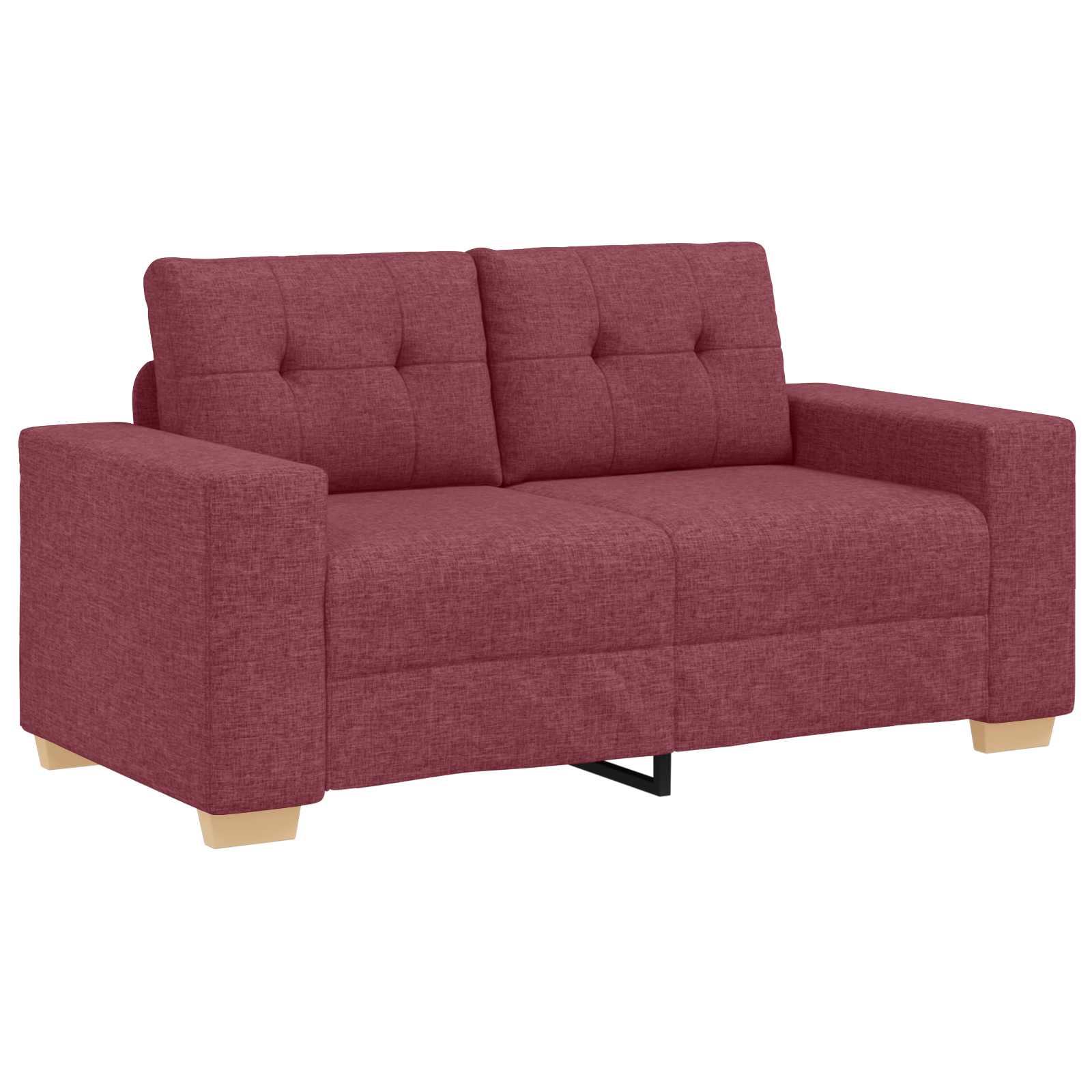 Sofa 2 pcs Weinrot 221 x 80 x 80 cm Stoff – Ansicht 4