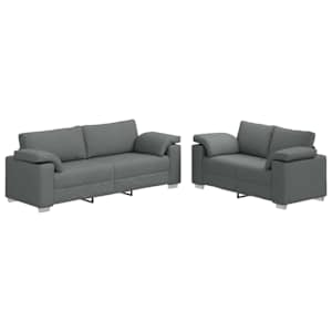 vidaXL Diivan 2 tk Tumehall kangas