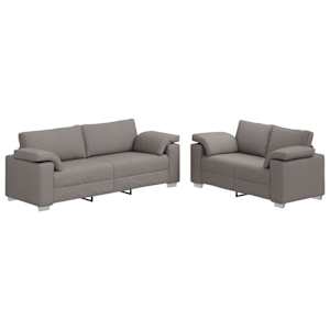 Pohovka 2 pcs Taupe 219 x 80 x 82 cm textil - obrázek 2