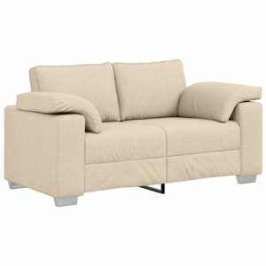 Pohovka 2 pcs Krémová 219 x 80 x 82 cm textil - obrázek 4
