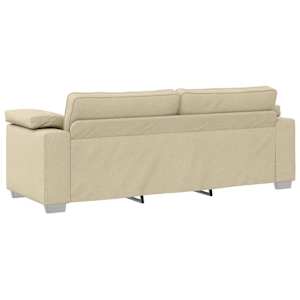 Pohovka 2 pcs Krémová 219 x 80 x 82 cm textil - obrázek 8