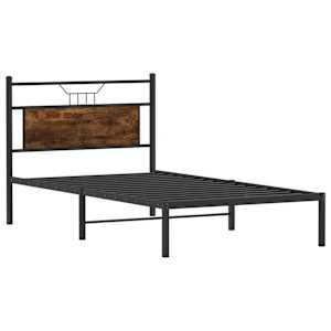 Rám postele bez matrace kouřový dub 100x190 cm kompozitní dřevo - obrázek 5