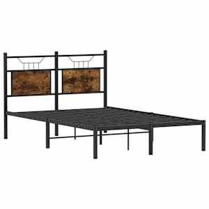 Rám postele bez matrace kouřový dub 120x190 cm kompozitní dřevo - obrázek 5