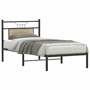 Rám postele bez matrace dub sonoma 75 x 190 cm kompozitní dřevo - obrázek 3